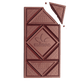 Image of a chocolate bar with a triangle piece broken off